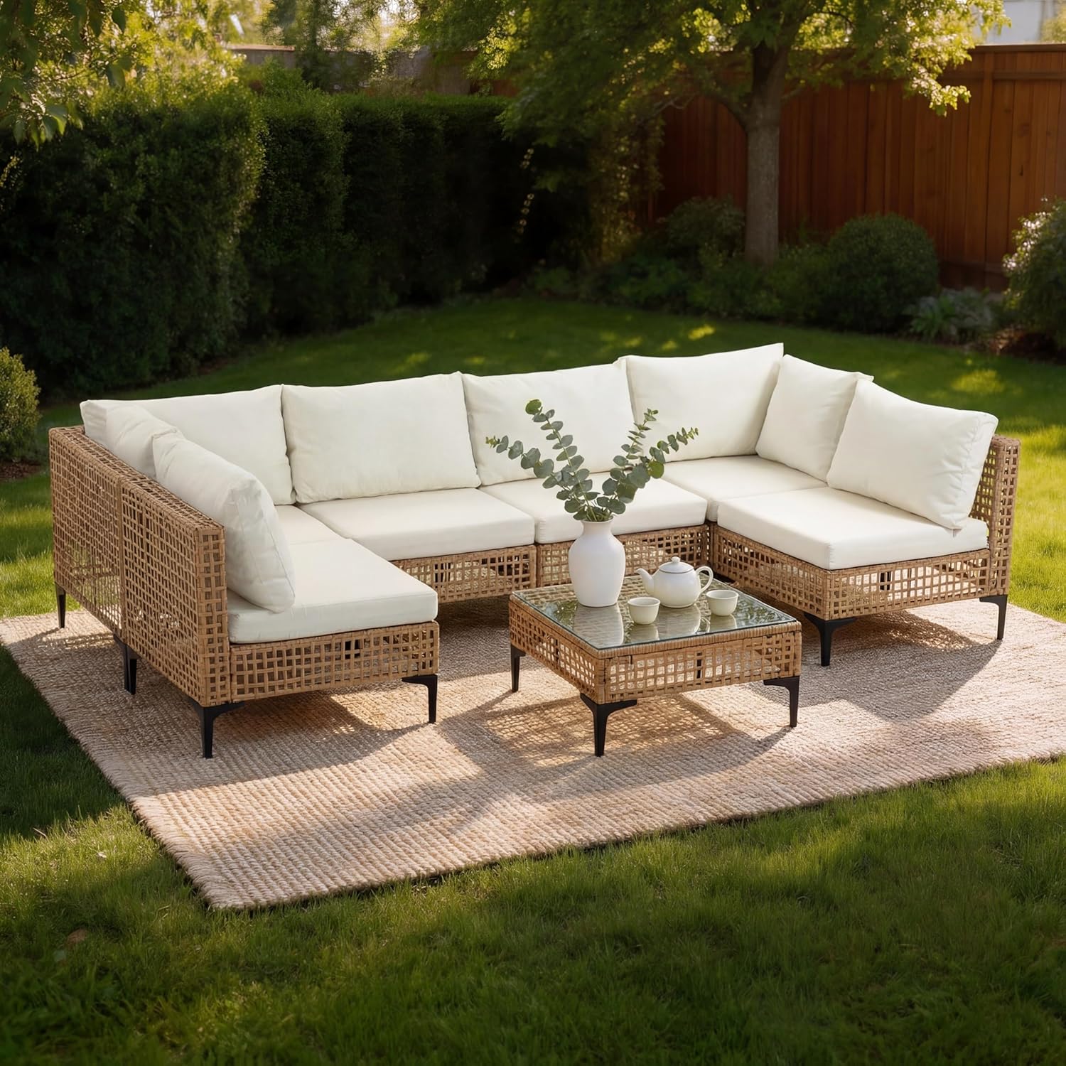Outdoor Furniture Luxury - 7 PCs Outdoor Patio Furniture All