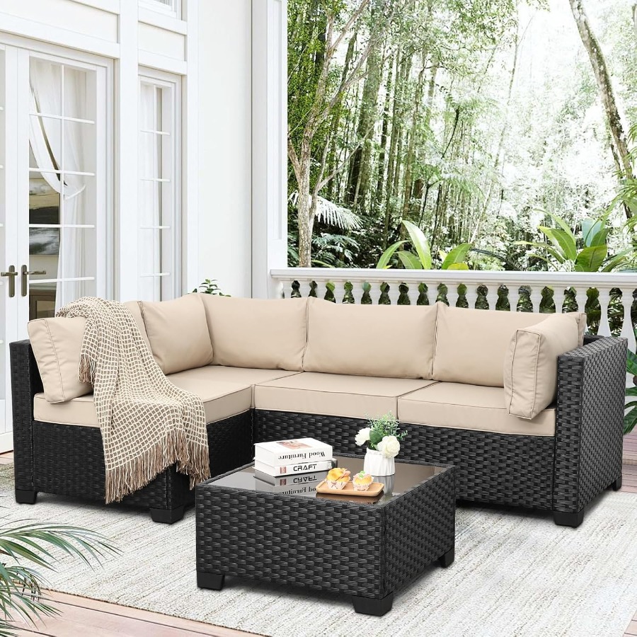 Outdoor 5 Pcs Patio Furniture  - đánh giá và giá Outdoor Furniture Metal Chairs