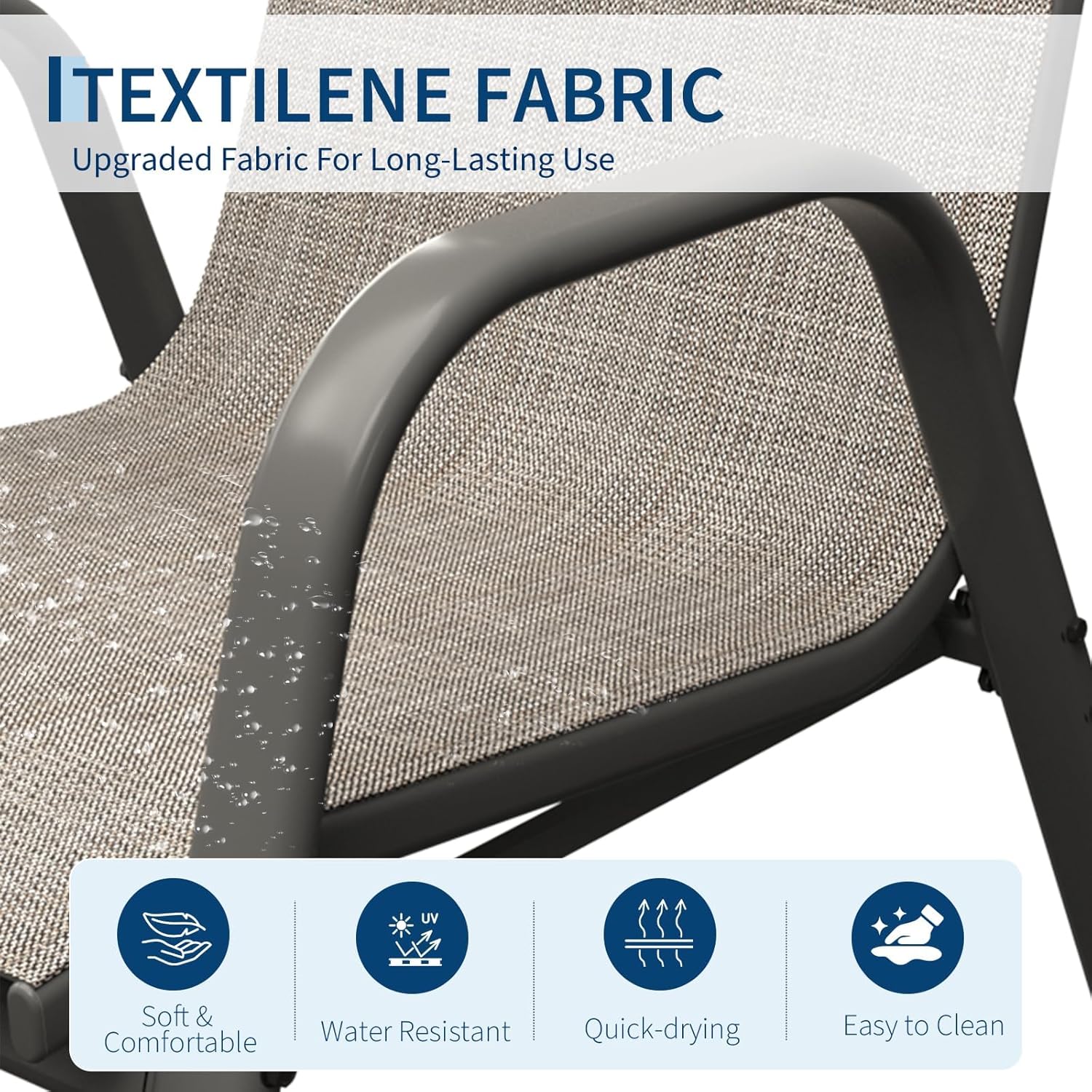 Patio Dining Chairs Set of 4,  - đánh giá và giá Outdoor Furniture Metal Chairs